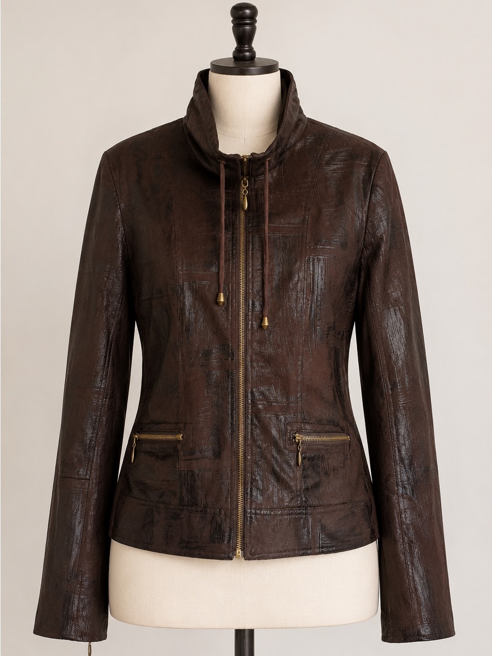Kerrybrooke Rich Brown Patterned Jacket